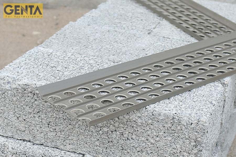P-G400 được sử dụng để tô trát tường tại các vị trí góc dương
