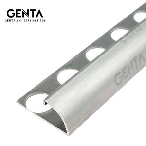 Nẹp inox ốp góc tròn S-GT12, inox xước