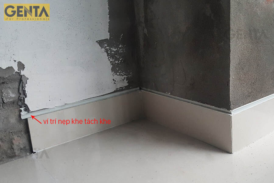 Hình ảnh nẹp tách khe vật liệu
