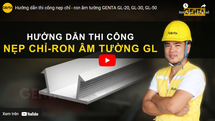 Hướng dẫn thi công nẹp chỉ âm tường