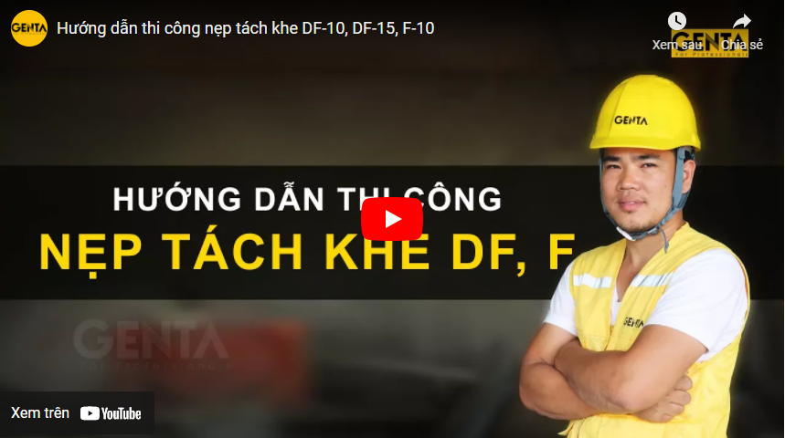 Hướng dẫn thi công nẹp tách khe vật liệu