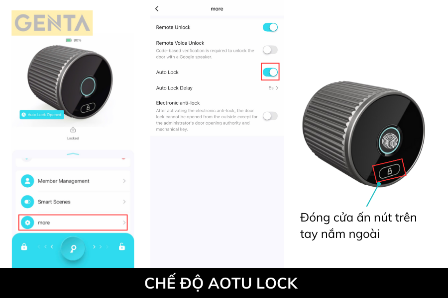 Chế độ AUTO - LOCK