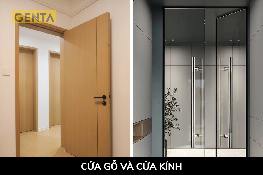 Xác định các loại cửa phù hợp